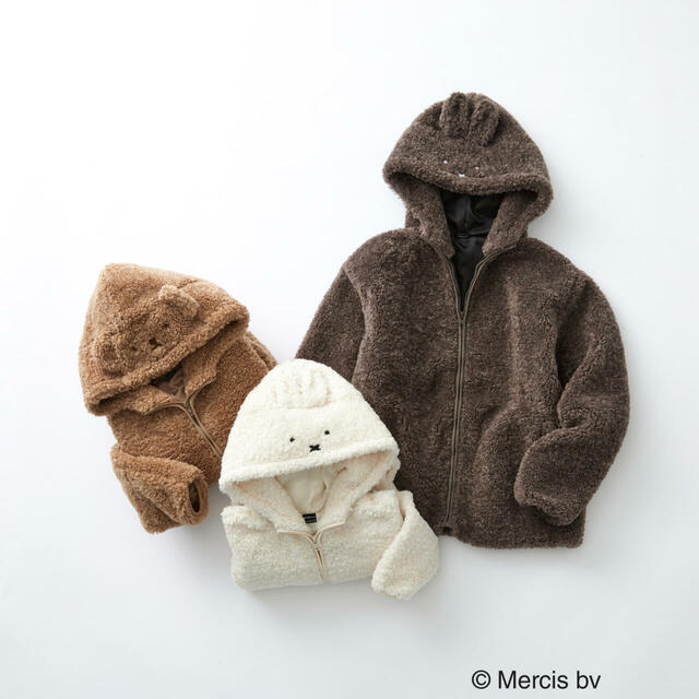 【Dick Bruna×OPAQUE.CLIP】◆miffy ジップアップパーカー ¥7,150（税込）◆boris ジップアップパーカー ¥7,150（税込）