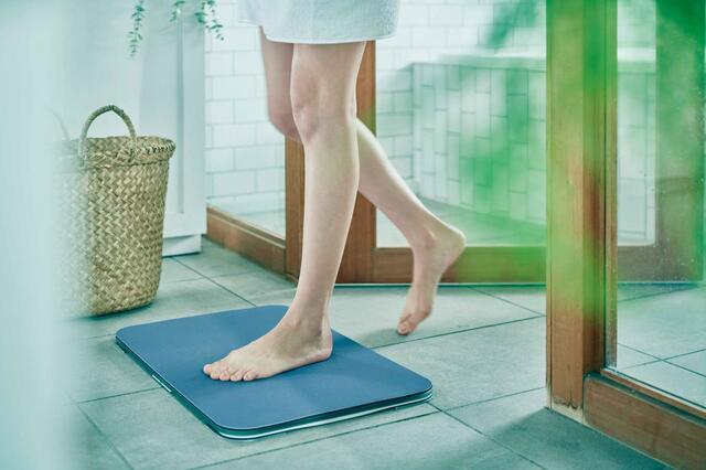 その場で体重が表示されないノンストレス仕様