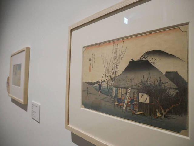 歌川広重《東海道五拾三次之内　鞠子　名物茶店》浦上満氏　和泉市久保惣記念美術館