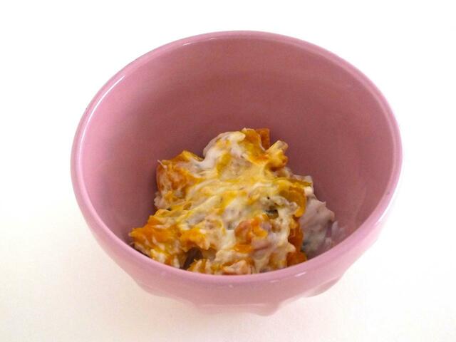 カルディ(冷蔵)アーモンド香る スイートパンプキン&クリームチーズ】かぼちゃサラダとして、そのまま食べてもおいしい!