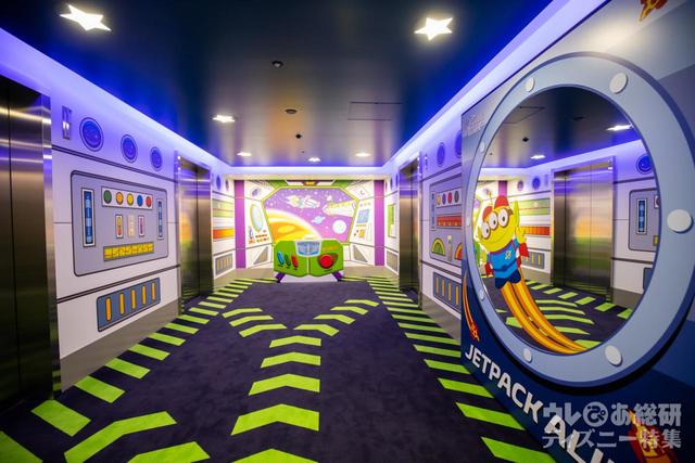 東京ディズニーリゾート・トイ・ストーリーホテル「エレベーターホール」