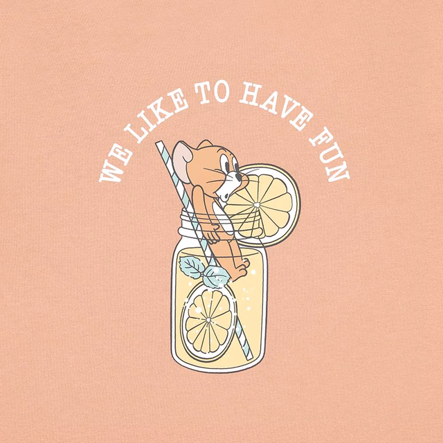 KIDS(男女兼用)コットンラウンジセット(半袖&ショートパンツ) ¥1,290|GU「トムとジェリー」コレクション