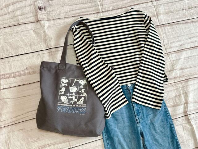 定番のボーダー×デニムコーデに合わせてもかわいい♪