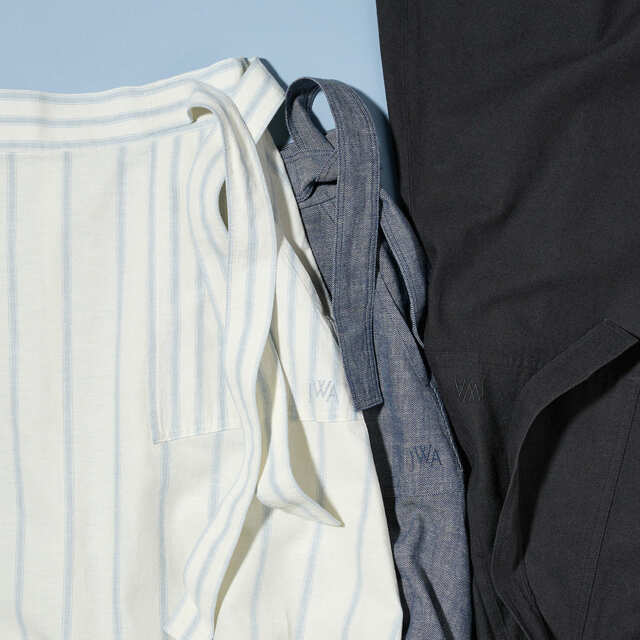 WOMEN「リネンブレンドベルテッドフレアスカート」各￥3,990