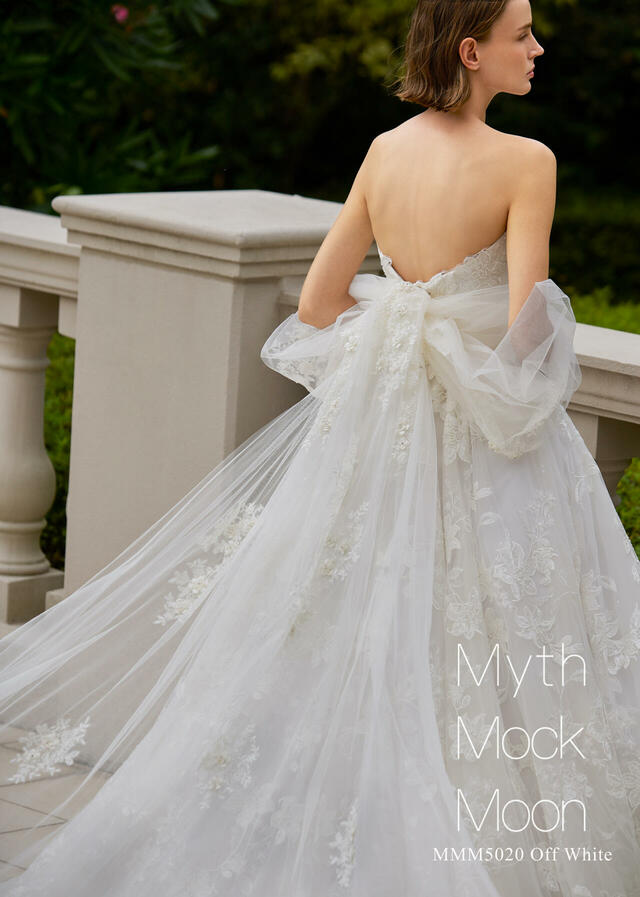 クラウディア「Myth Mock Moon（ミスモックムーン）」新作ウェディングドレス　MMM5020_Off White