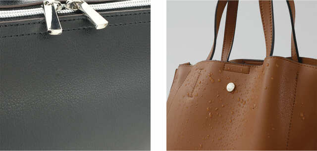 【かるいかばん】本革に比べフェイクレザーは水や汚れにも強く、お手入れが簡単