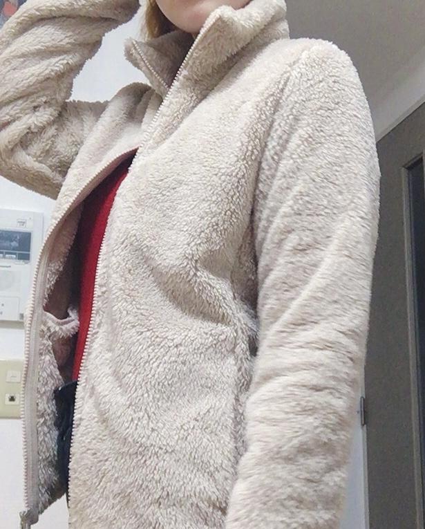 【ユニクロ】ファーリーフリースフルジップジャケット（長袖）／ファーフリースでほかほか