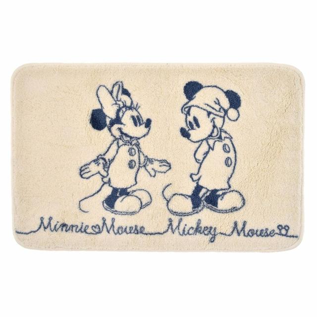 ミッキー&ミニー マット/価格3,630円 (税込)、サイズ:縦約45×横70×厚み1(cm)、素材:ポリエステル、重さ:約500(g)