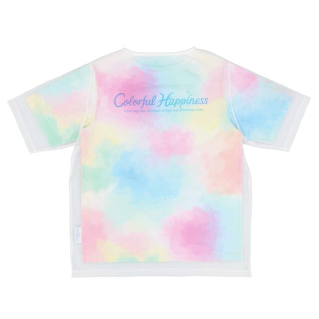 Tシャツ 4,400円｜東京ディズニーシー「ダッフィー＆フレンズ20周年：カラフルハピネス」スペシャルグッズ｜販売開始：2025年4月8日（火）