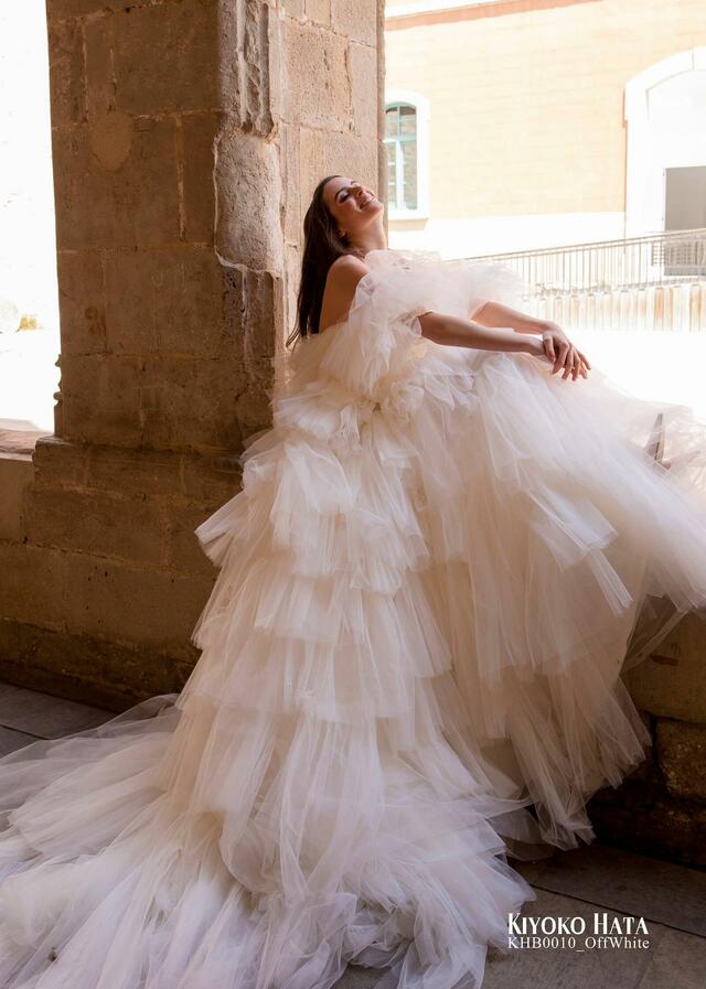 「KIYOKO HATA」新作ウェディングドレス KHB0010_OffWhite