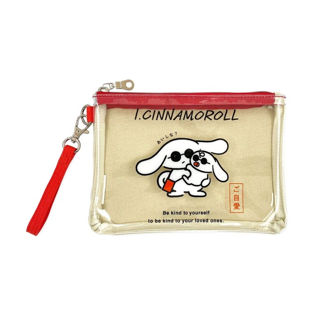 【ニュウマン新宿限定 「I.CINNAMOROLL」 コラボレーション商品】I.CINNAMOROLL フラットポーチ（全3種）各2,090円