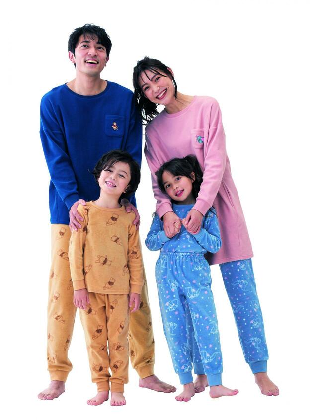 レディース肌側綿フリースチュニックパジャマ(選べるキャラクター)｜￥4,490 （税込）