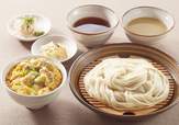 秋田無限堂 稲庭うどん 2種のつけ汁＆比内地鶏の親子丼
