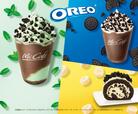 オレオ(R) クッキー チョコミントフラッペ Mサイズ490円(税込)/オレオ(R) クッキー バナナロールケーキ 400円(税込)/オレオ クッキー チョコフラッペ Mサイズ450円(税込) Lサイズ500 円(税込)