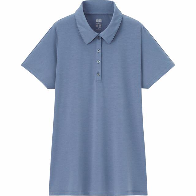 【UNIQLO（ユニクロ） × Theory（セオリー） コラボレーション第二弾】エアリズムAラインポロシャツ（半袖）