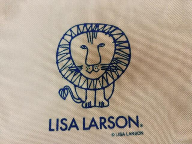 ライオンのイラストが描かれている