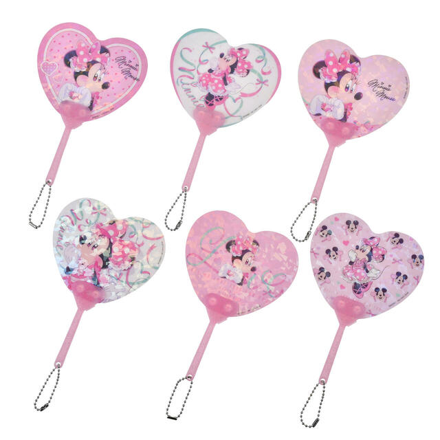 ミニー シークレットうちわ ミニ ホログラム チェーン付き MINNIE DAY 2026 500円