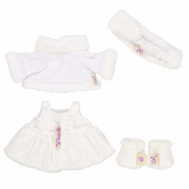 ぬいぐるみコスチューム 5,400円｜東京ディズニーリゾート「ダッフィー＆フレンズのホワイト・ウィンタータイム・ワンダーズ」スペシャルグッズ｜販売店舗：東京ディズニーシー「マクダックス・デパートメントストア」｜発売日：2023年11月1日（水）