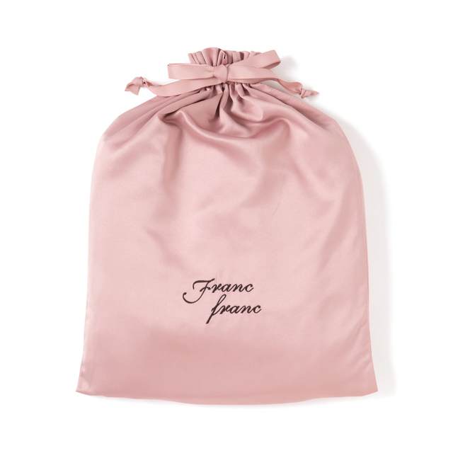 Francfranc（フランフラン）ロゴ 刺繍 パジャマ ピンク　ポーチ
