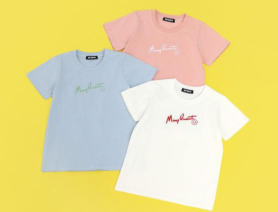 【マリークワント2026 SUMMER COLLECTION】チェーンステッチTシャツ各¥5,500（税込）