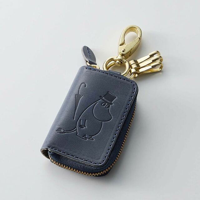栃木レザー製本革スマートキーケース［日本製］「ムーミン」｜