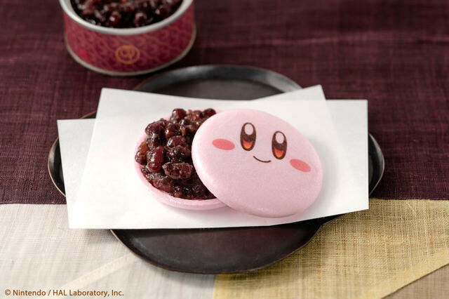 「丹波大納言小豆を使用した「小倉あん」」＜期間：2024年11月15日〜＞【ちょい足しアレンジもできる「『カービィのまんまる手づくり最中』に「抹茶あん」が新登場！】　