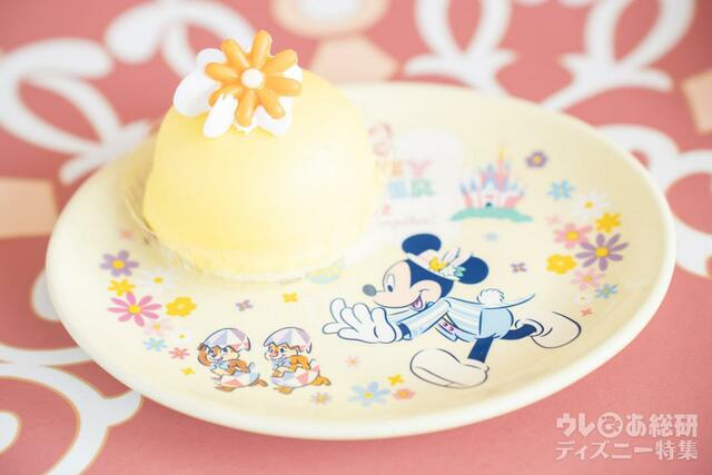 レモン&ハニームースケーキ、スーベニアプレート付き|スウィートハート・カフェ