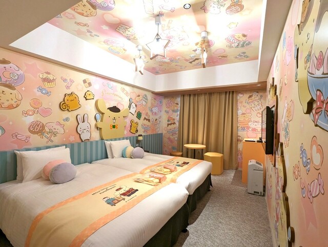 【三井ガーデンホテル銀座五丁目】ポムポムプリンのスイーツパーティールーム