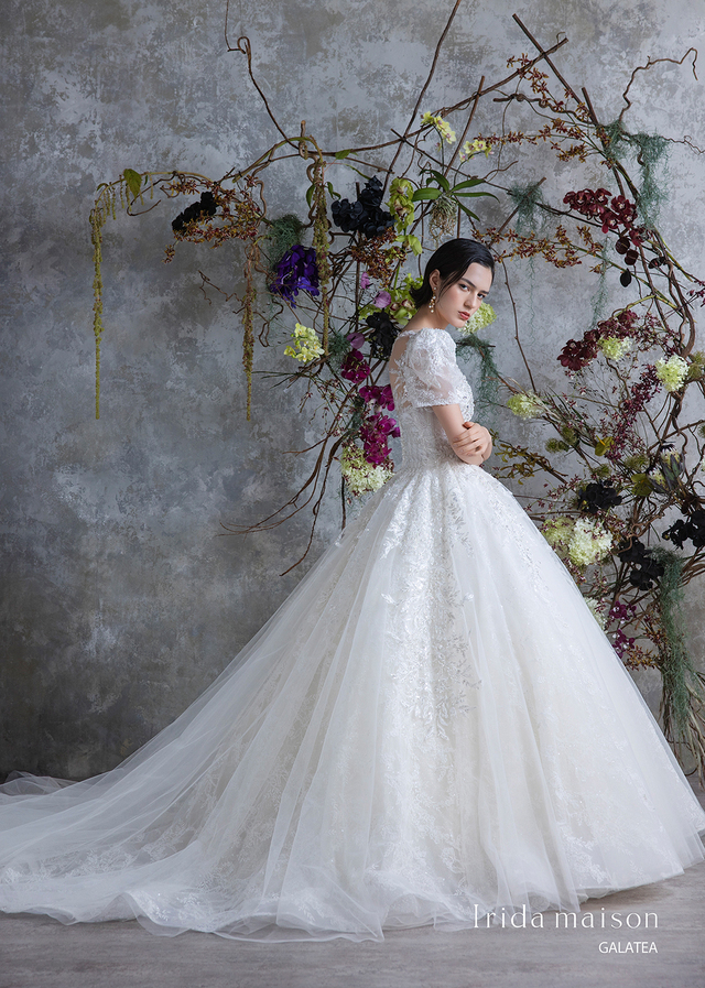 クラウディア｜「Irida maison（イリーダメゾン）」新作ウェディングドレス｜IM-0049_Offwhite
