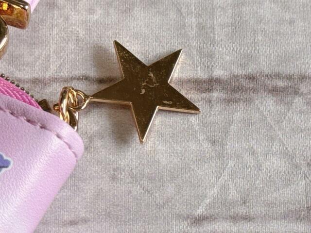 ファスナーの引き手にはゴールドの星のチャーム付き！