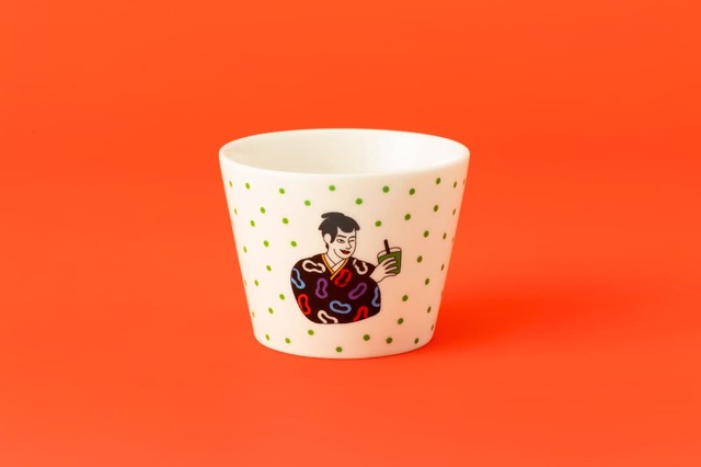 【nana's green tea「2026年福袋」】アオタケ エリコさん描きおろしのオリジナルイラスト入りそば猪口