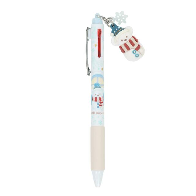 多色ボールペン〈エナージェル〉 1,900円|東京ディズニーシー「ダッフィー&フレンズのアワ・リトル・スノーフレンズ」グッズ|販売店舗:東京ディズニーシー「マクダックス・デパートメントストア」|発売日:2026年11月2日(月)