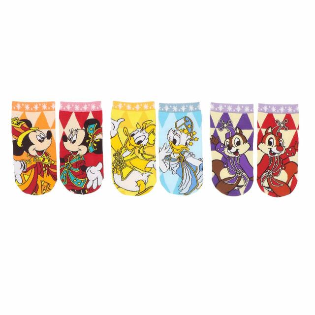 ソックスセット 2,300円｜サイズ：16-18cm、19-21cm｜東京ディズニーリゾート40周年“ドリームゴーラウンド”スペシャルグッズ｜発売日：2023年4月10日（月）｜販売店舗：東京ディズニーランド「グランドエンポーリアム」、東京ディズニーシー「エンポーリオ」