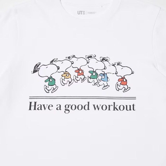 ユニクロ ピーナッツ スポーツクラブ UT（半袖・レギュラーフィット） ¥1,500