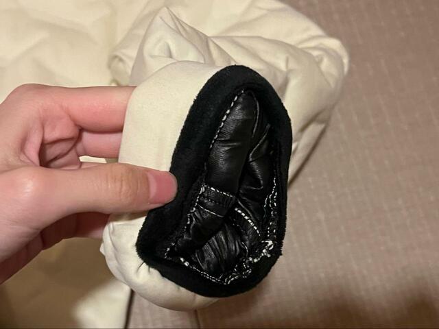 【ワークマン　エアロストレッチアルティメットフーデッドパーカー】袖口内側はマシュマロフリース素材。肌触りが抜群です