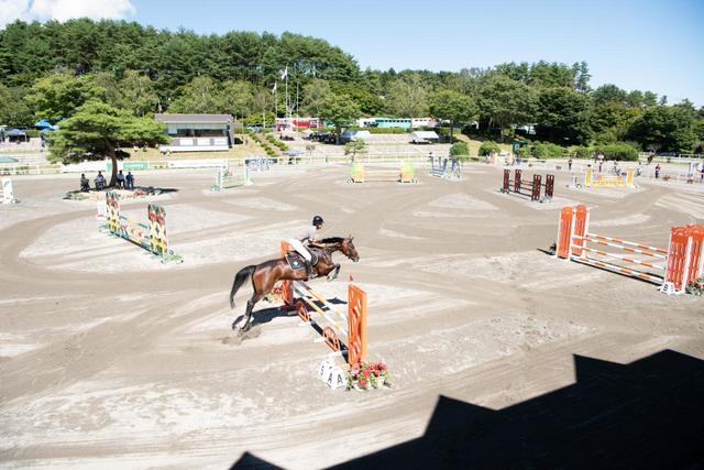 障害物を飛んでいく順路は決まっている。馬が飛びやすいように踏み切りを合わせるのがライダーの腕の見せどころ