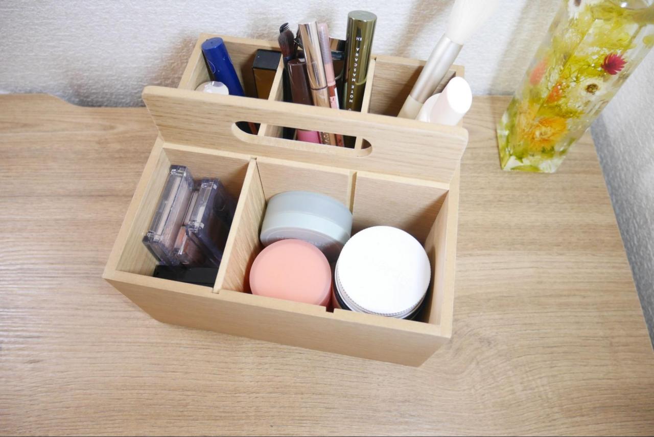 無印良品】人気の「木製収納」使用レビュー！“小物がスッキリ片付く