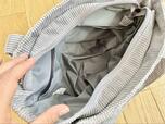 【ファッションセンター　しまむら　ミッキーマウスコーデュロイトートバッグ】大きな内ポケットが2つついています