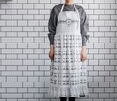 【DEAN ＆ DELUCA × BEAMS COUTURE】レースのエプロンドレス（ホワイト）