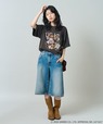 【サンリオ×FREAK'S STORE】“HELLO KITTY” Giddy Upコラージュ プリントTシャツ ¥5,995/カウガール・「ハローキティ」のプリントTシャツ