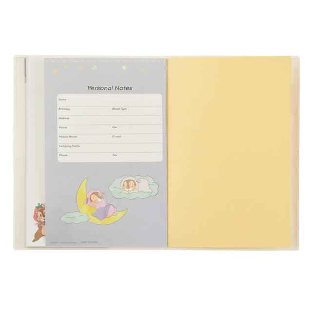 チップ＆デール 手帳・スケジュール帳 B6 Calendar＆Organizer 2025 1,500円