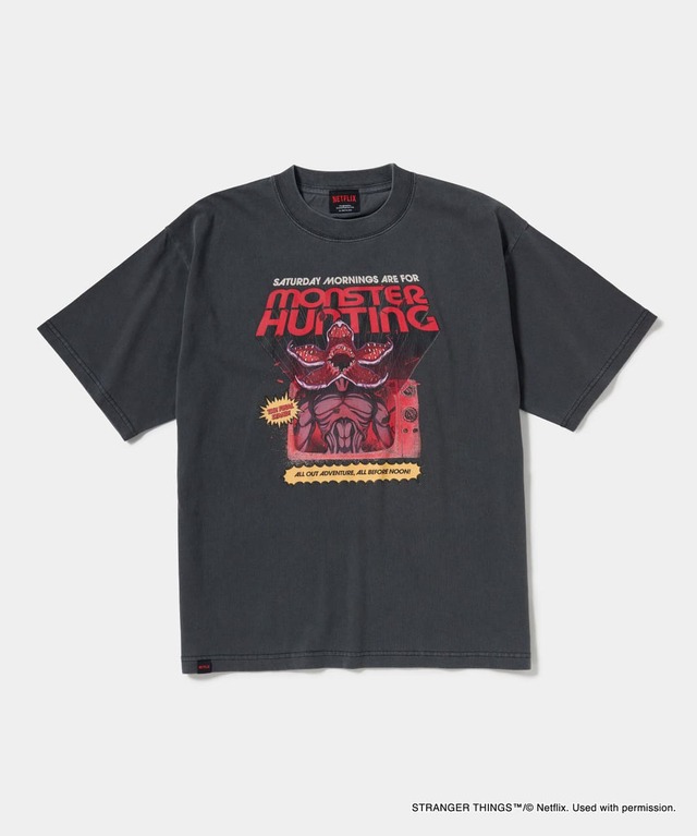 【Netflix POP-UP STORE 2026GW】『ストレンジャー・シングス 未知の世界』MONSTER HUNTING Tee DEMOGORGON／Size M-XL／Price￥7,700