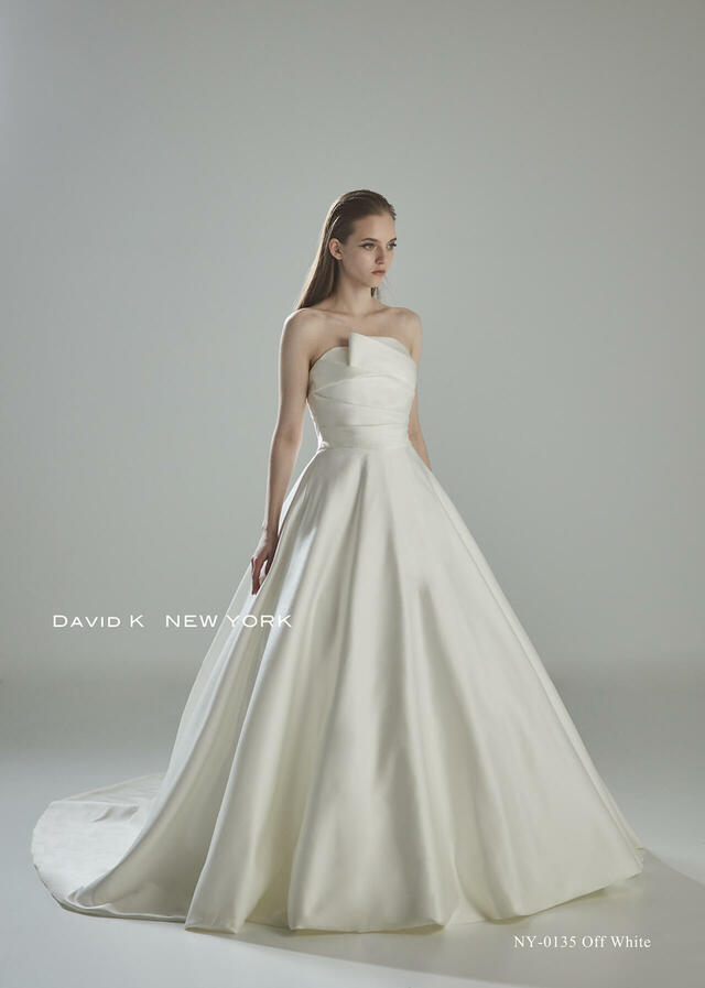 クラウディア｜「DAVID K NEW YORK（デヴィッド ケイ ニューヨーク）新作ウェディングドレス｜NY-0135_Offwhite
