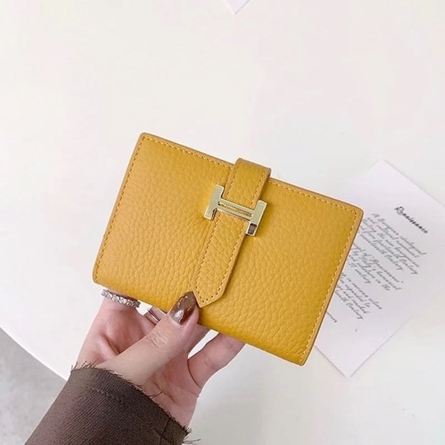 「大人のコレクション」大容量本革カードケース イエロー