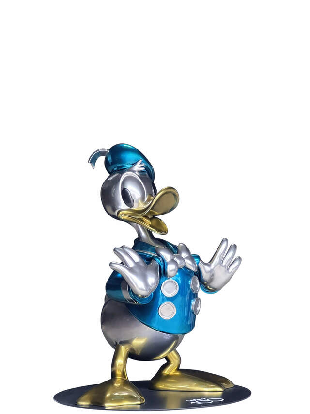 【マスタークラフト等身大】『ディズニー１００』ドナルドダック（プラチナカラー）/ビースト・キングダム/ 1,800,000円