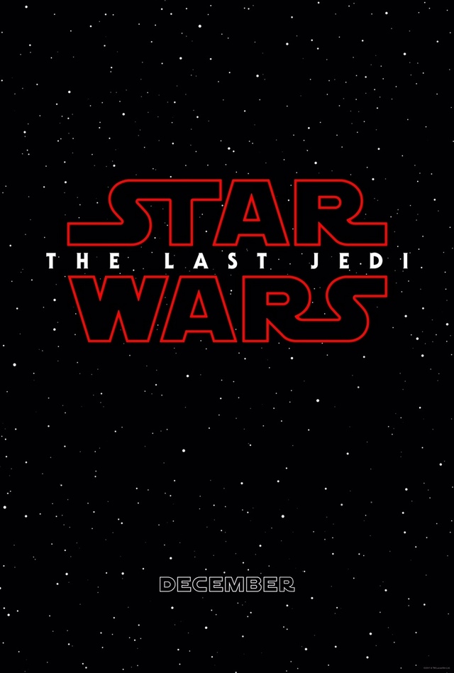 『STAR WARS: THE LAST JEDI（原題）』タイトルロゴは今までにない赤文字!?