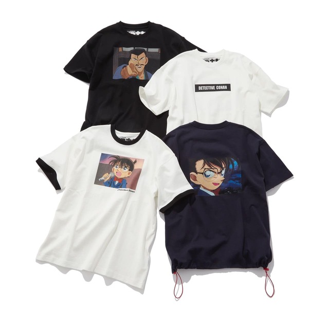 【『名探偵コナン』×and ST】「PBLIM」／【名探偵コナン】小五郎のおっちゃんTシャツ【PBLIM】（全2色）￥5,500　など、ファン必見のユニークなデザインのTシャツを展開