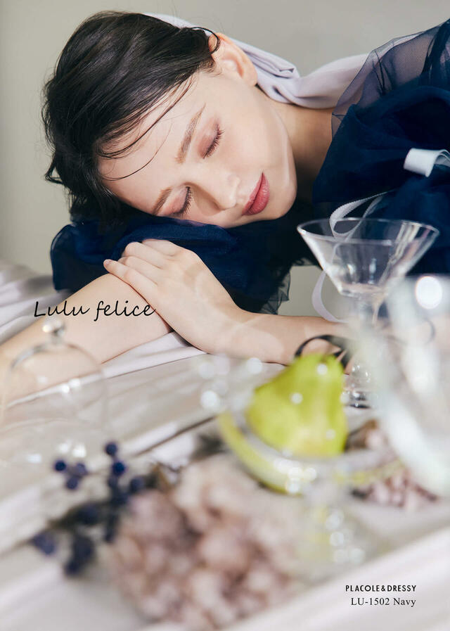 KURAUDIA × PLACOLE & DRESSY(クラウディア×プラコレ)新作ウェディングドレス|LU-1502_Navy