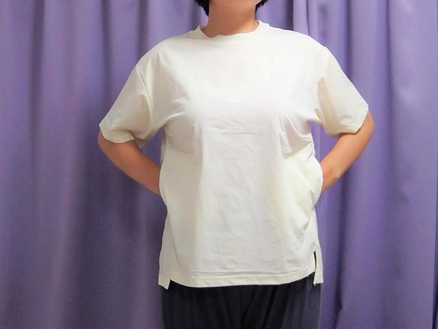 【ワークマン ドライサイドポケットT】白系なのに膨張して見えないのが嬉しい