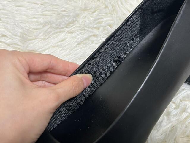 【GU マシュマロローヒールパンプス】側面もふわふわです